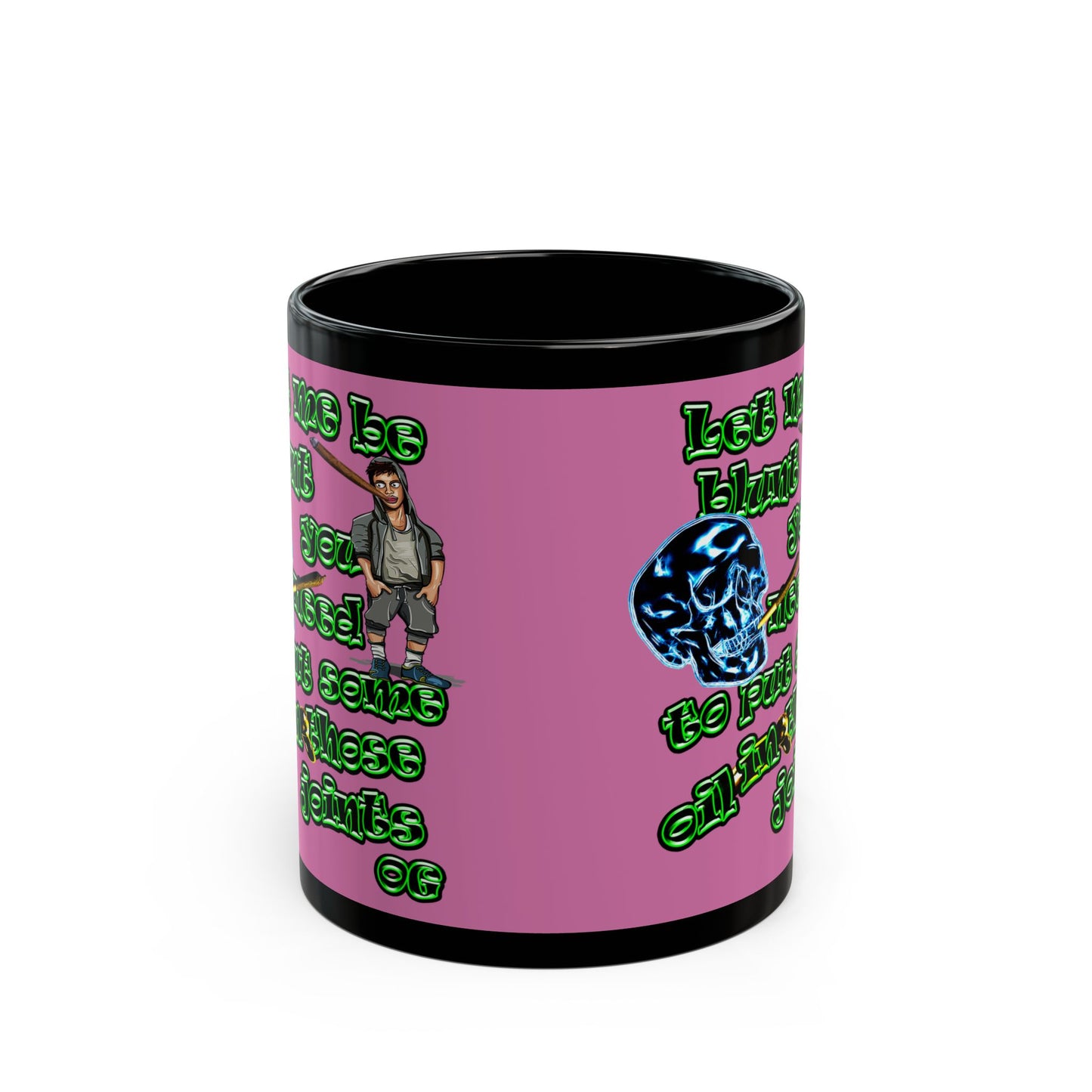 og - Black Mug (light pink)