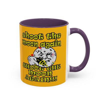 shoot the moon again - Accent Mug (yellow)