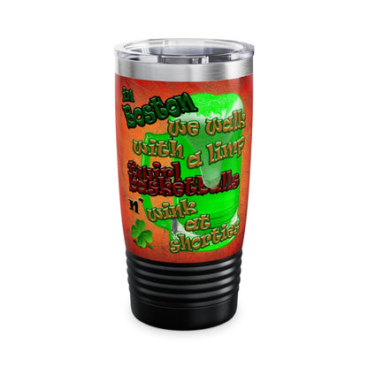 celtics logo - Ringneck Tumbler, 20oz (burnt orange)