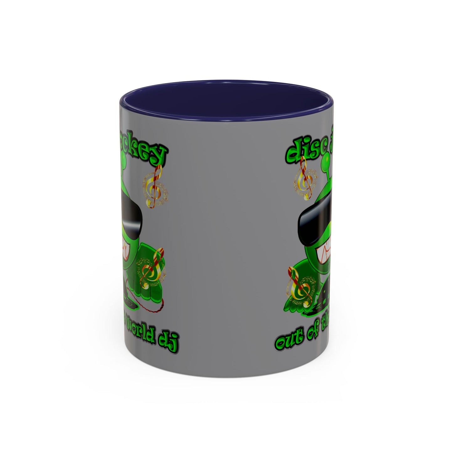 disc jockey - Accent Mug (grey)