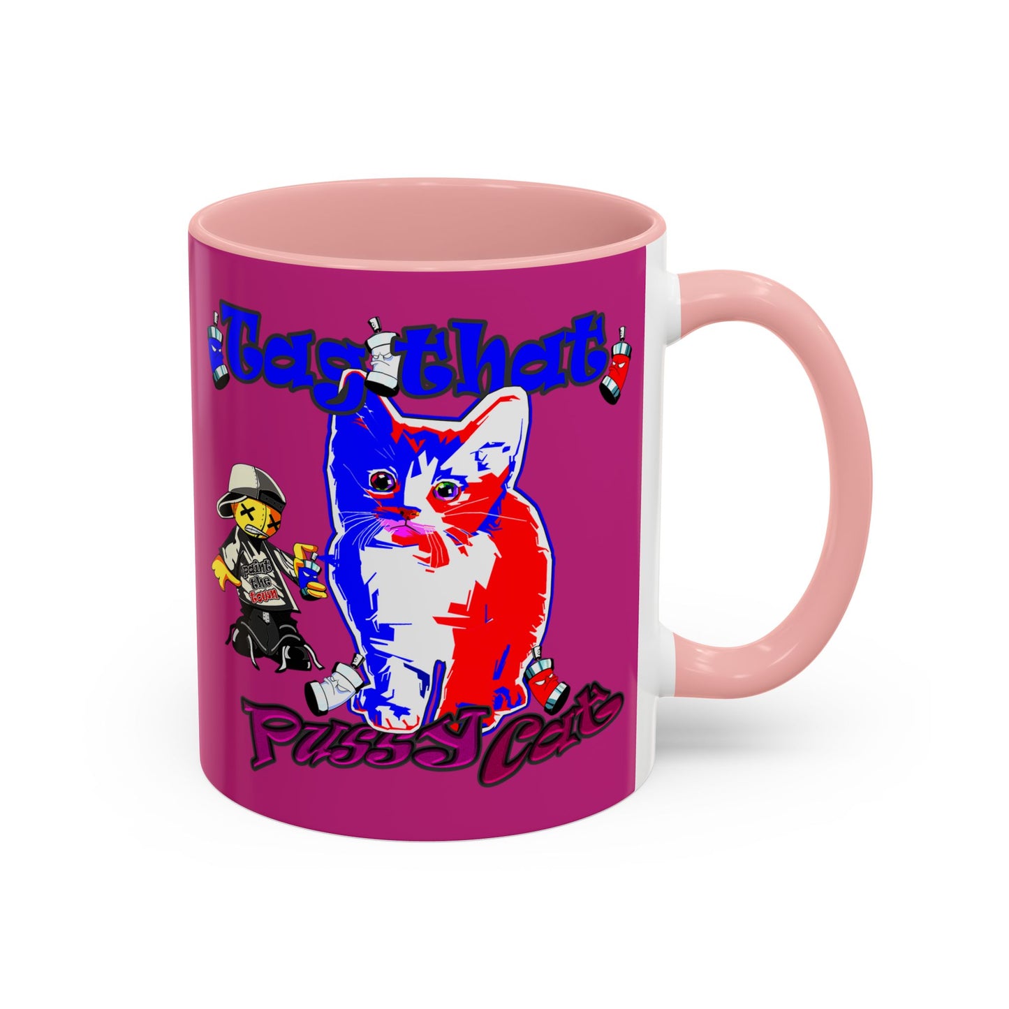 tag that - Accent Mug (pink)
