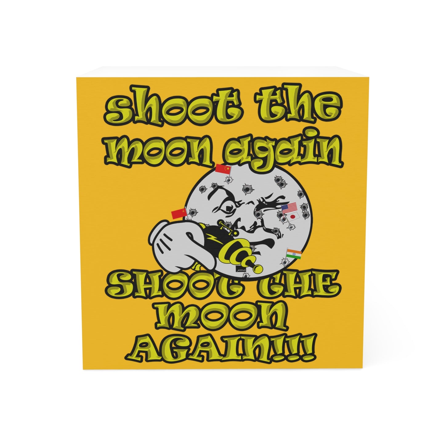 shoot the moon again - note cube (yellow)