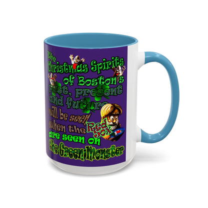 christmas spirits of boston - Accent Mug (purple)