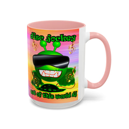 disc jockey - Accent Mug (color blur)