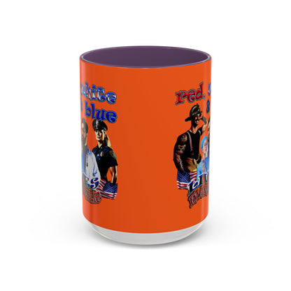 rw&b lives matter - Accent Mug (orange)