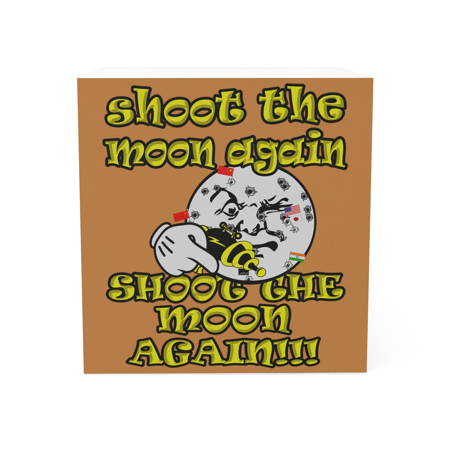 shoot the moon again - note cube (light brown)