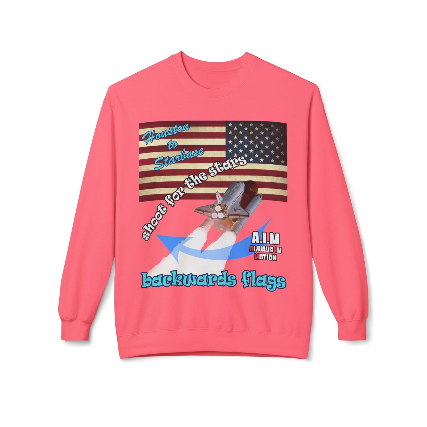 shoot for the stars - Unisex Midweight Softstyle Fleece Crewneck Sweatshirt