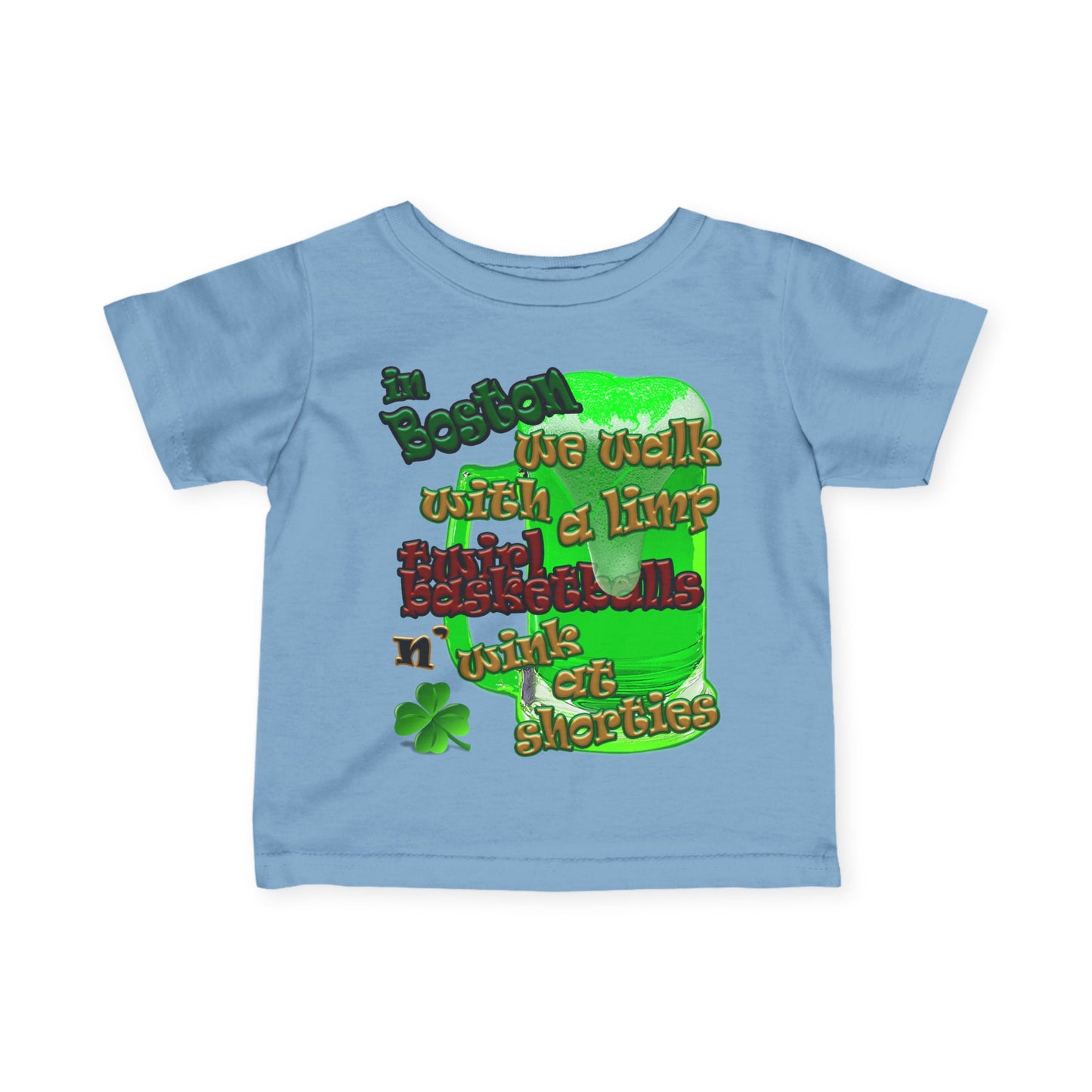 celtics logo - Infant Fine Jersey Tee