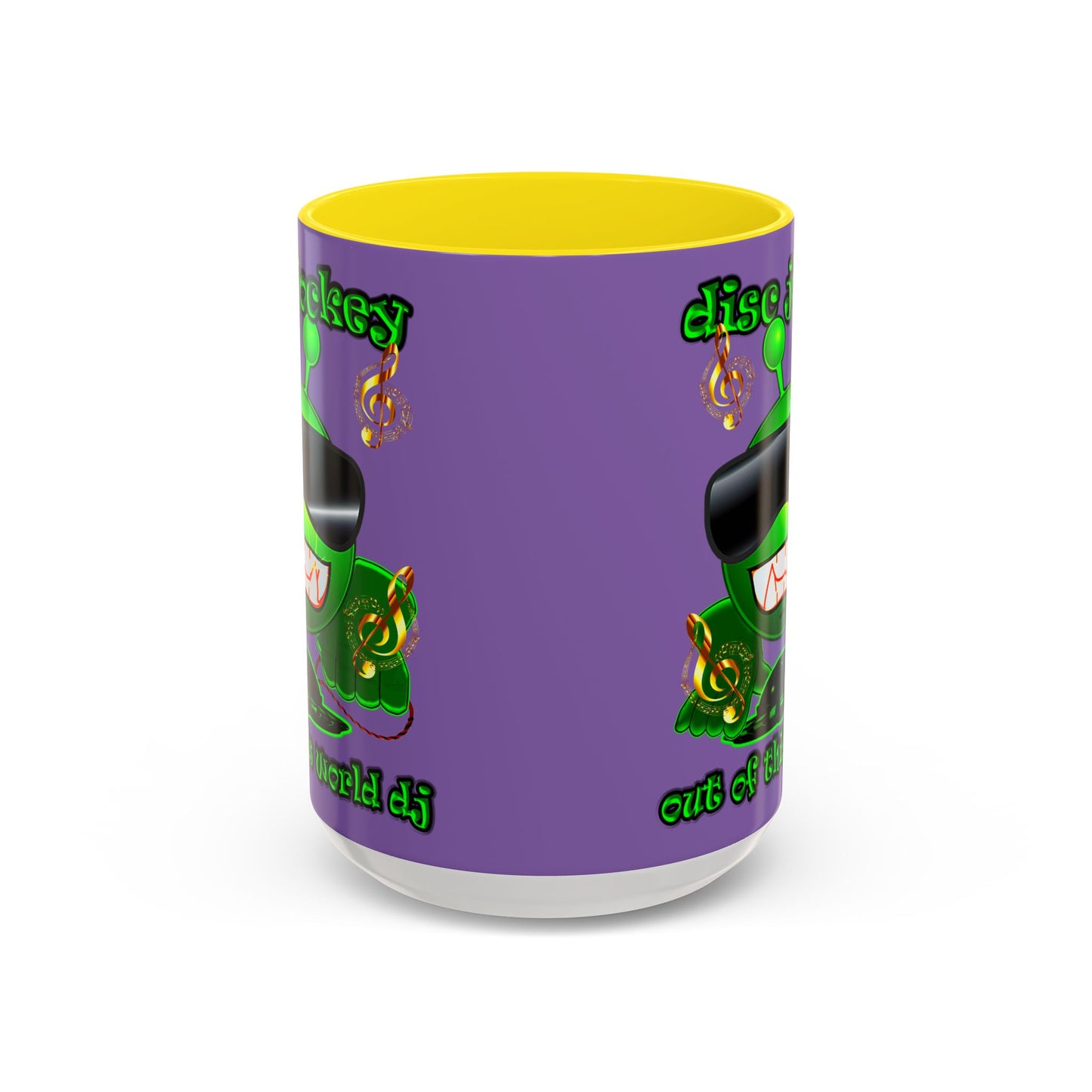 disc jockey - Accent Mug (light purple)