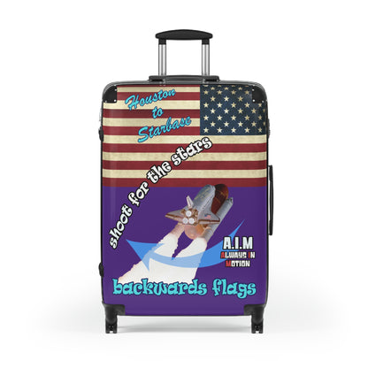 shoot for the stars - Suitcase (purple)