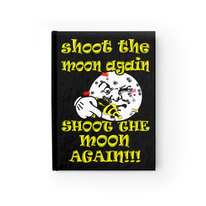 shoot the moon again - journal-lined (black)