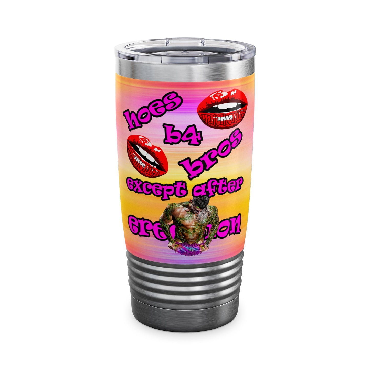 hoes b4 bros - Ringneck Tumbler, 20oz (color blur)