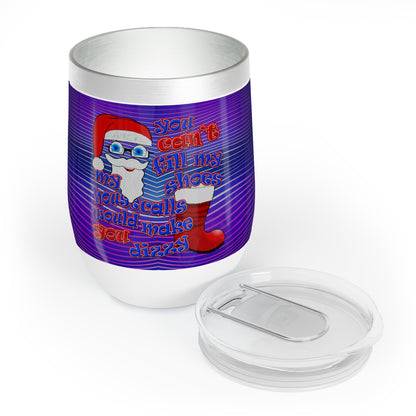 santa's shoes - Chill Wine Tumbler (purple wave)