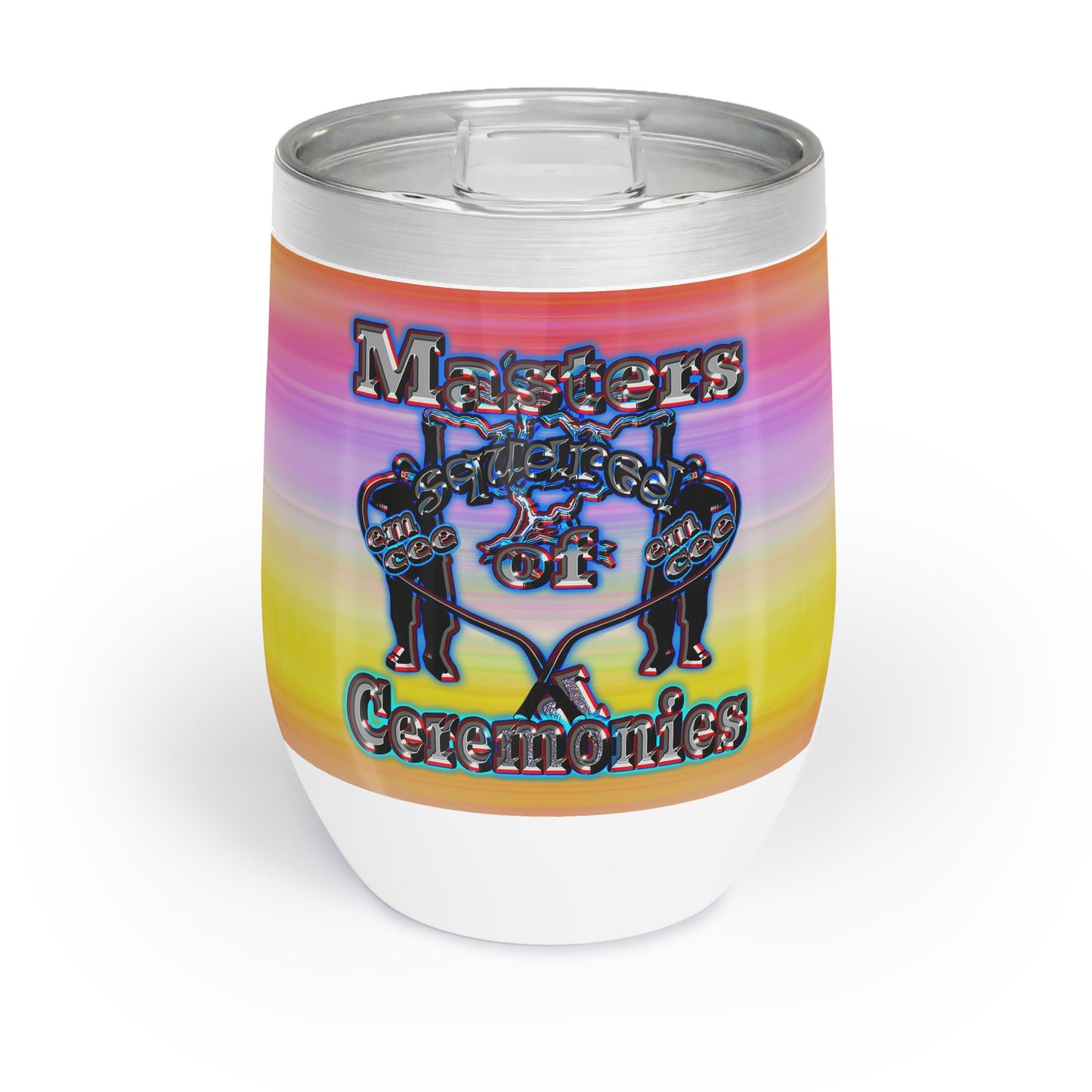 em cee squared - Chill Wine Tumbler (color blur)