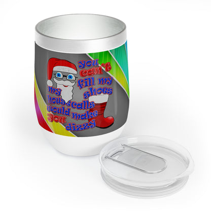 santa's shoes - Chill Wine Tumbler (rainbow split)