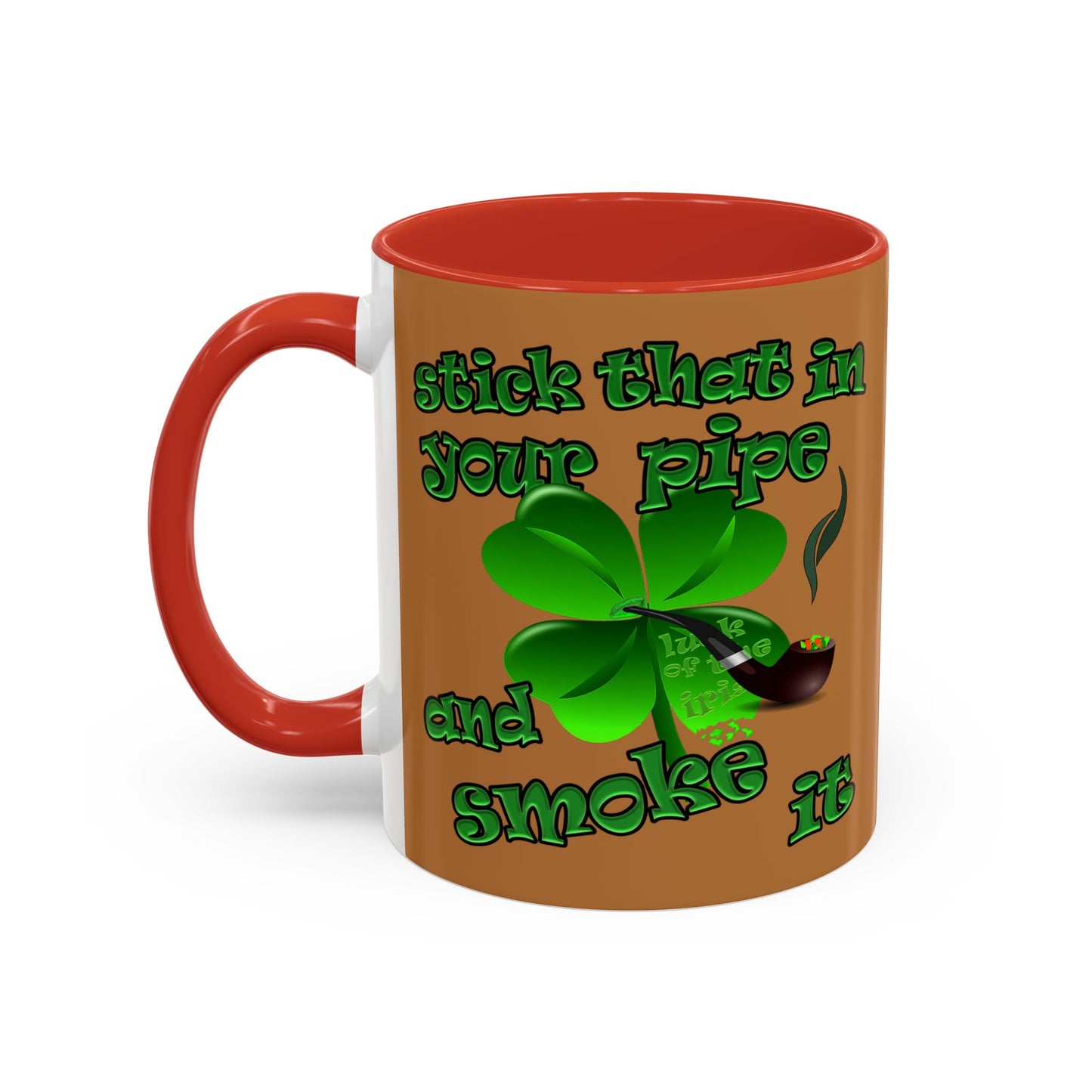celtics logo - Accent Mug (light brown)