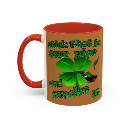 celtics logo - Accent Mug (light brown)