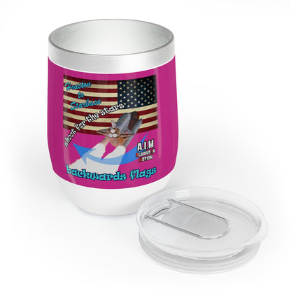 shoot for the stars - Chill Wine Tumbler (pink)