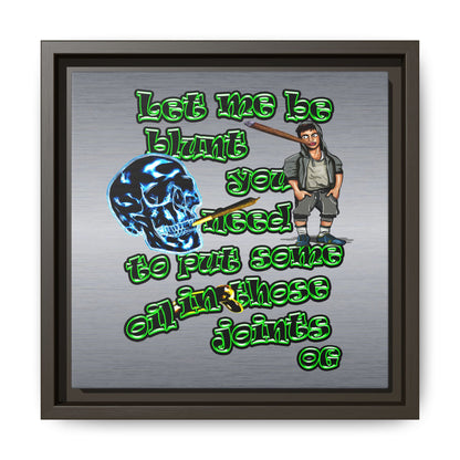 og - framed canvas art (brushed nickel)