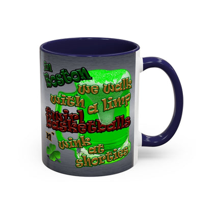 celtics logo - Accent Mug (brushed nickel)