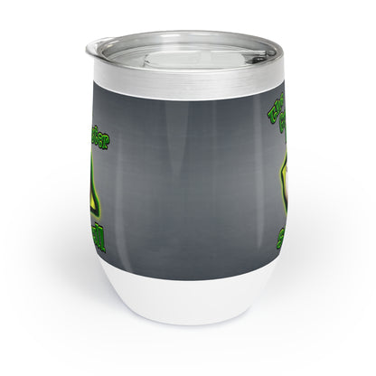 green monster - Chill Wine Tumbler (grey-light grey)