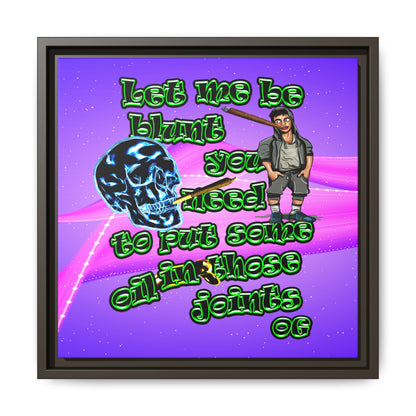 og - framed canvas art (purple-pink wave)