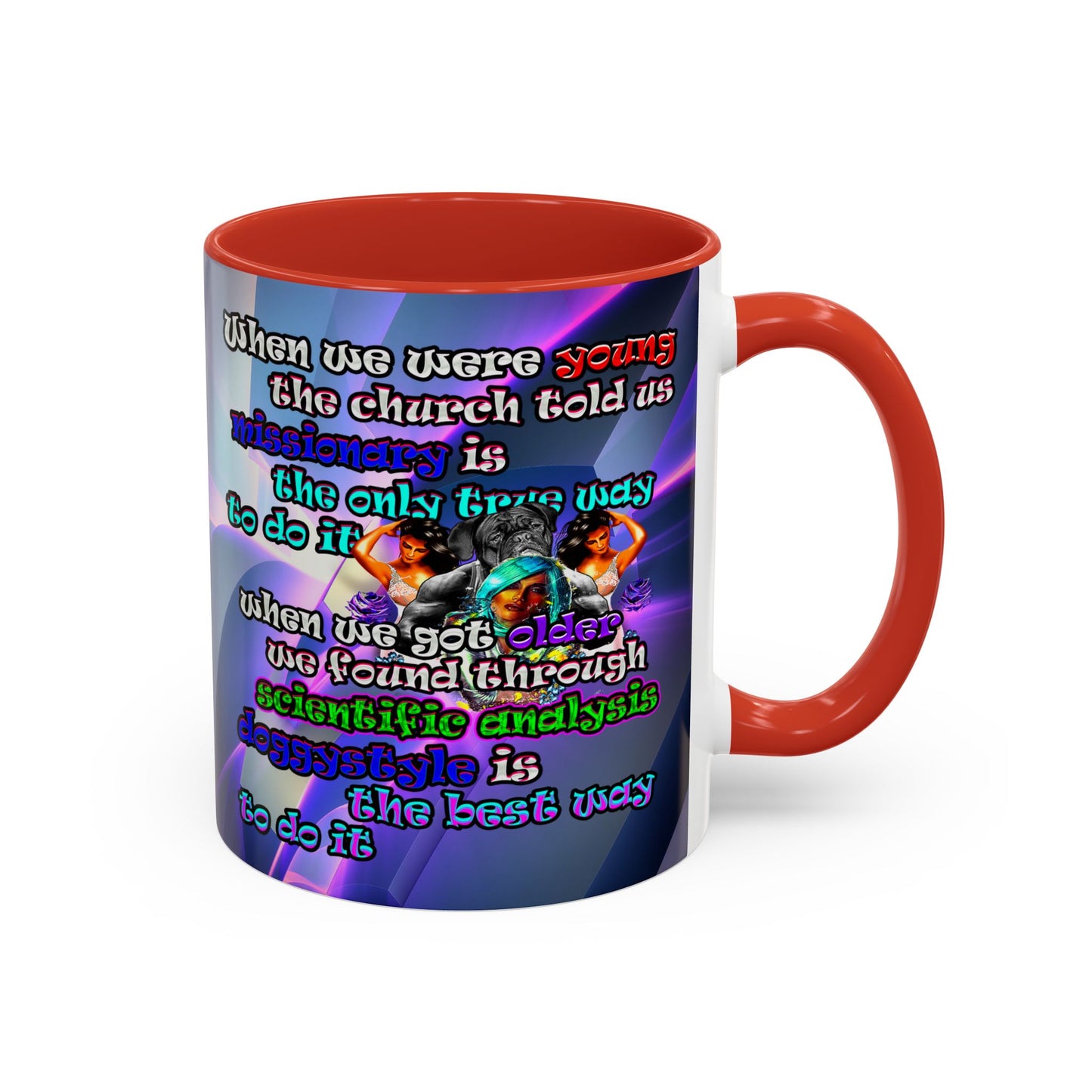 doggystyle - Accent Mug (grey-pink wave)