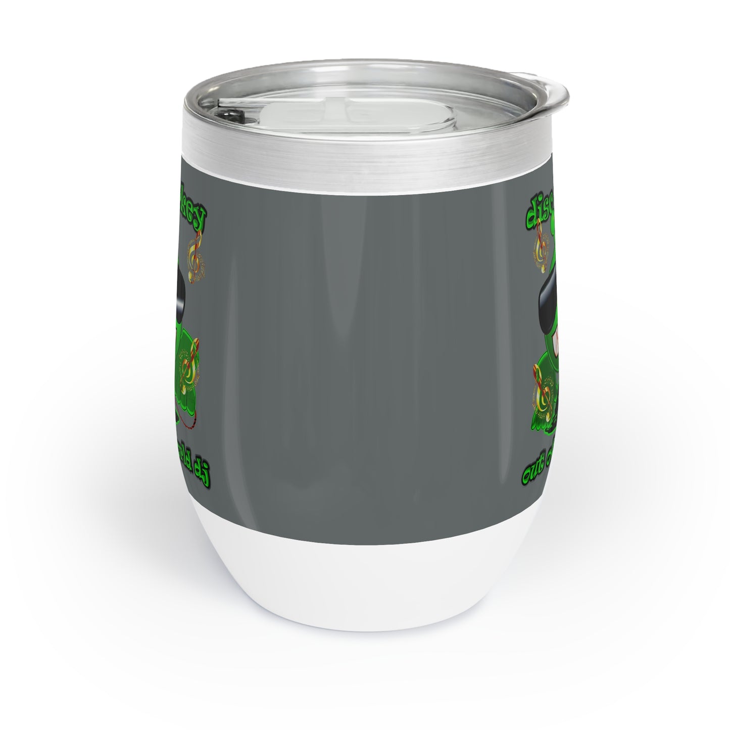 disc jockey - Chill Wine Tumbler (dark grey)