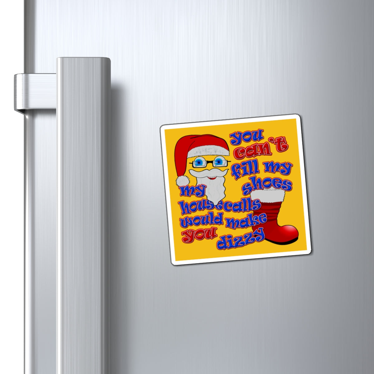santa's shoes - Magnets - (yellow)