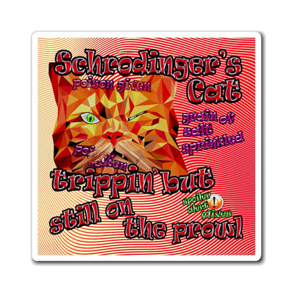 schrodinger's cat - Magnets - (yellow-orange wave)