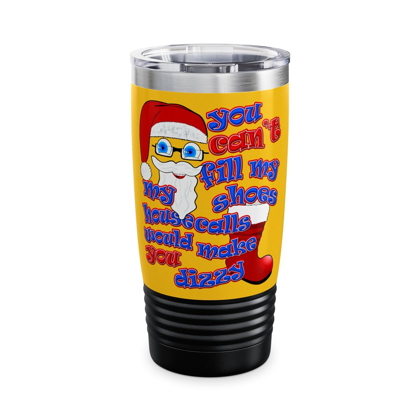 santa's shoes - Ringneck Tumbler, 20oz (yellow)
