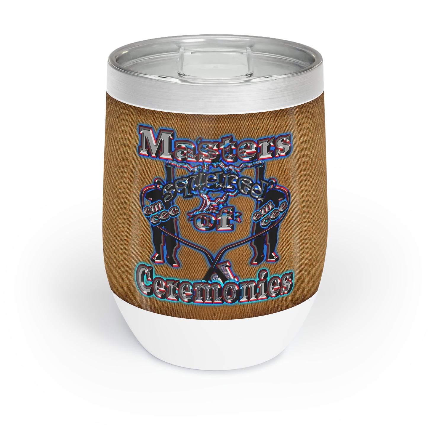 em cee squared - Chill Wine Tumbler (brown papyrus)