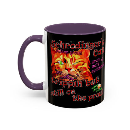 schrodinger's cat - Accent Mug (black)