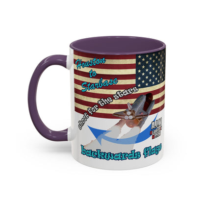 shoot for the stars - Accent Mug (white)