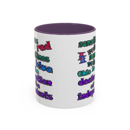 declaration of the independents - Accent Mug (white)
