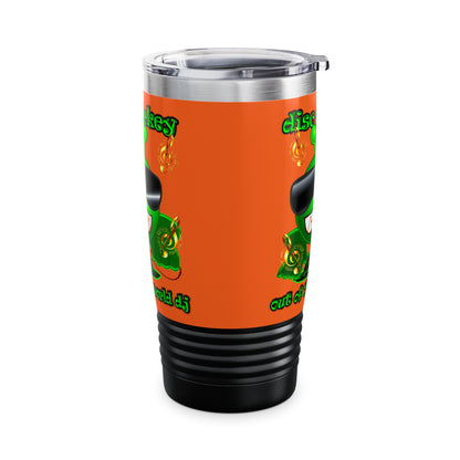 disc jockey - Ringneck Tumbler, 20oz (orange)