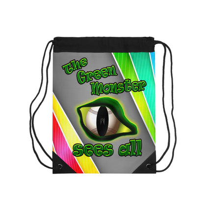 green monster - Drawstring Bag (rainbow split)