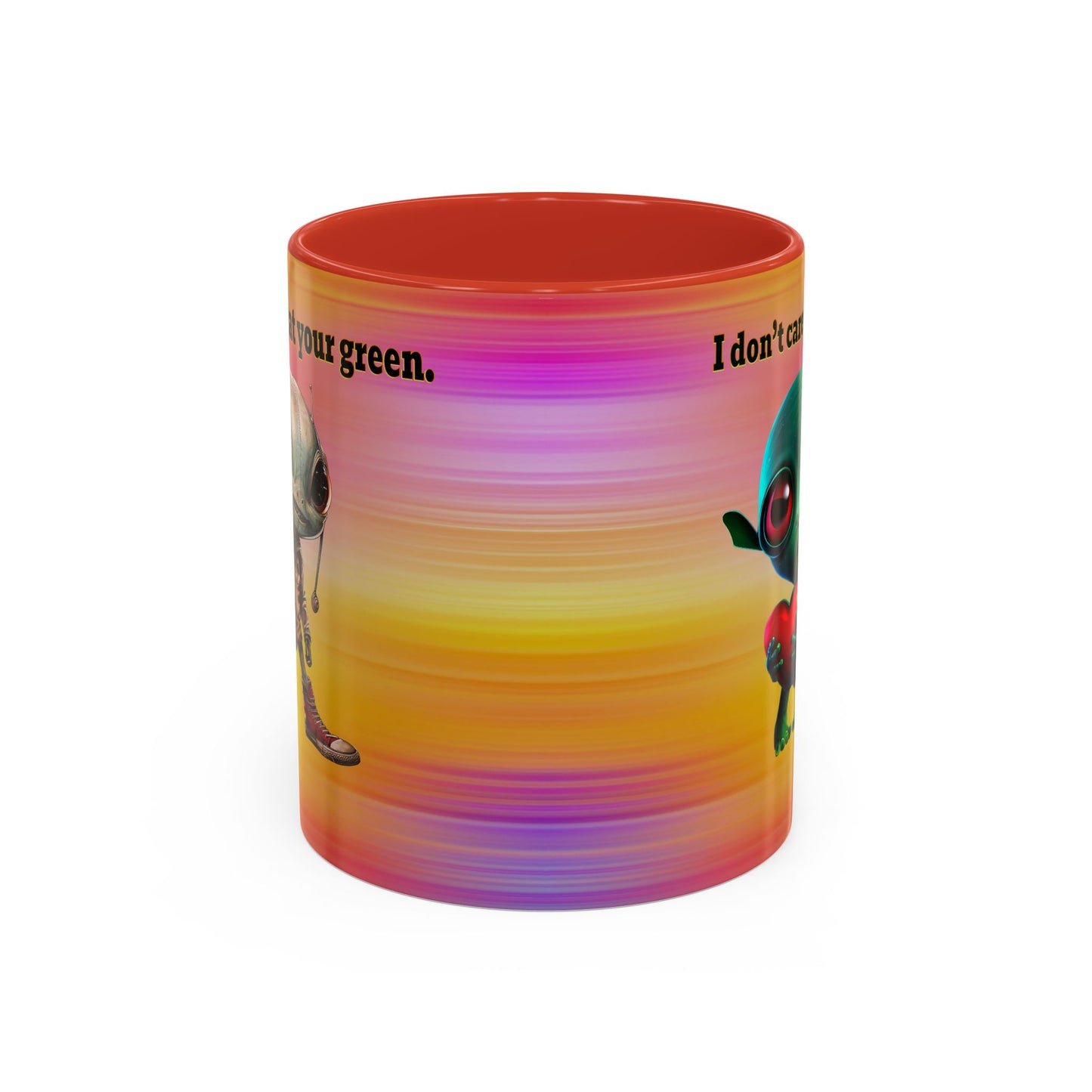 I don't care that your grey - Accent Mug (color blur)