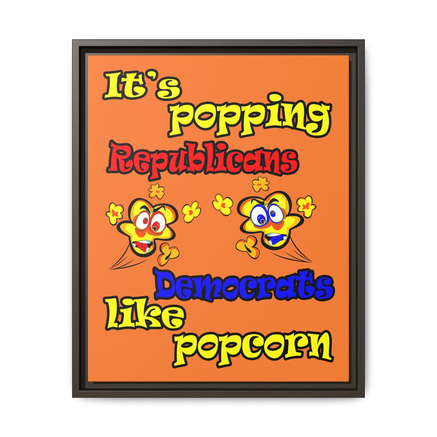 popping like popcorn - framed canvas art (crusta)
