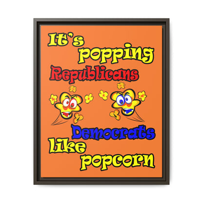 popping like popcorn - framed canvas art (crusta)