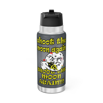 shoot the moon again - Gator Tumbler, 32oz  (grey-light grey)