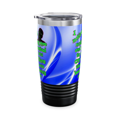 noticed you noticing - Ringneck Tumbler, 20oz (blue-white wave)