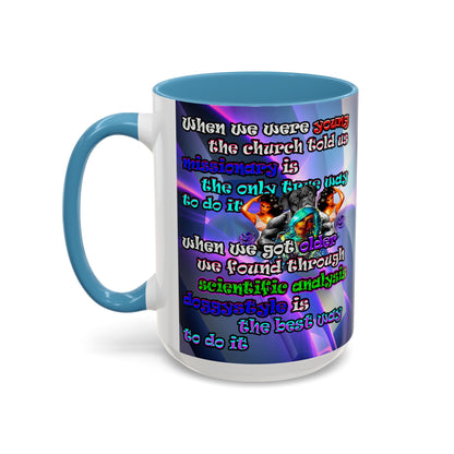 doggystyle - Accent Mug (grey-pink wave)