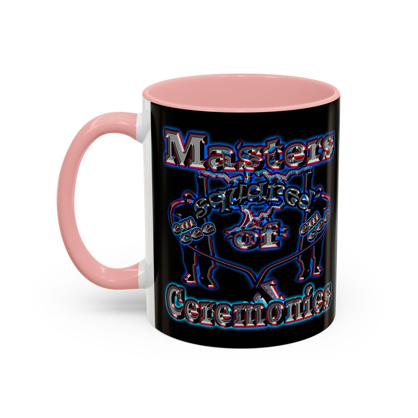 em cee squared - Accent Mug (black)