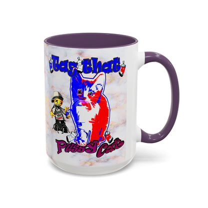 tag that - Accent Mug (white marble)