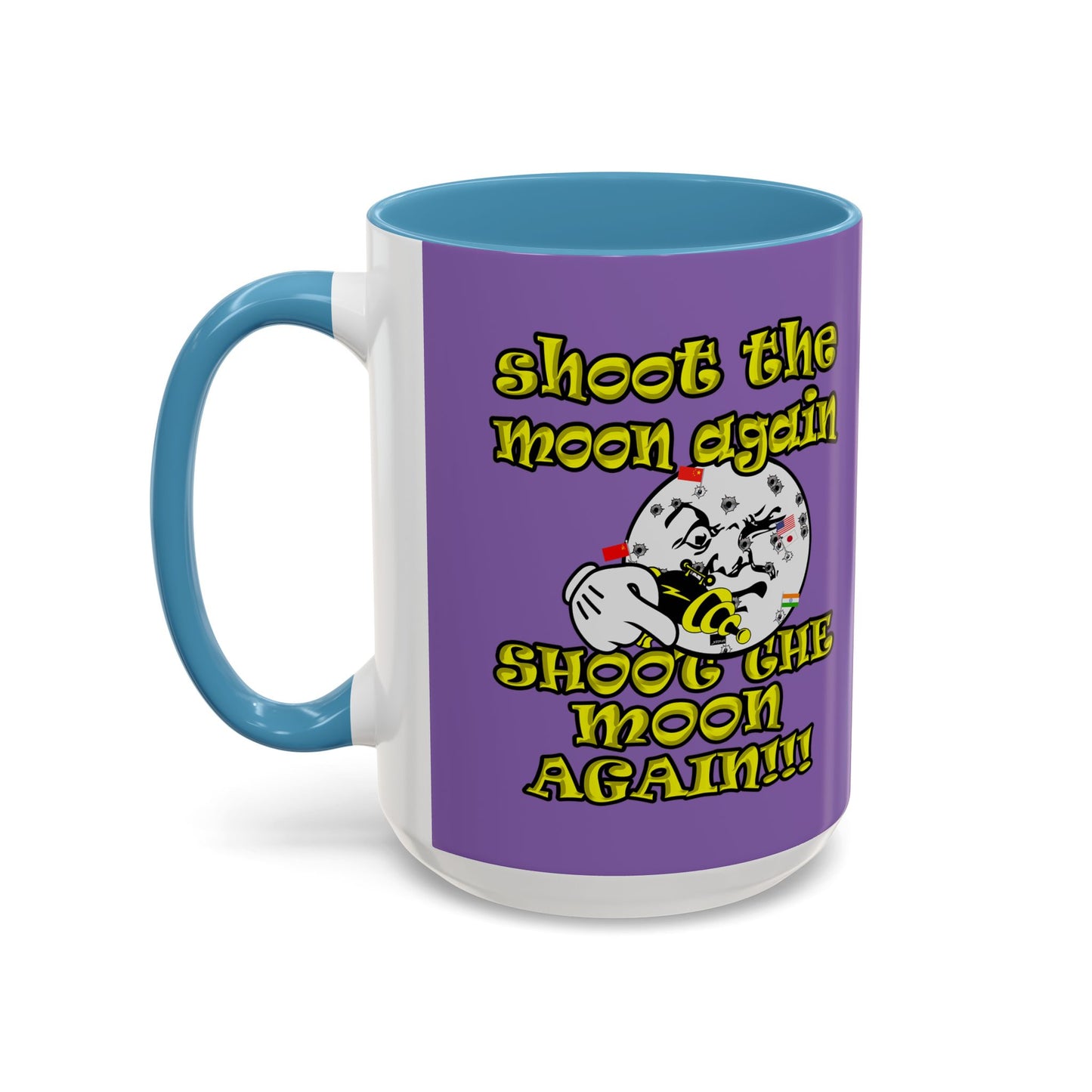 shoot the moon again - Accent Mug (light purple)