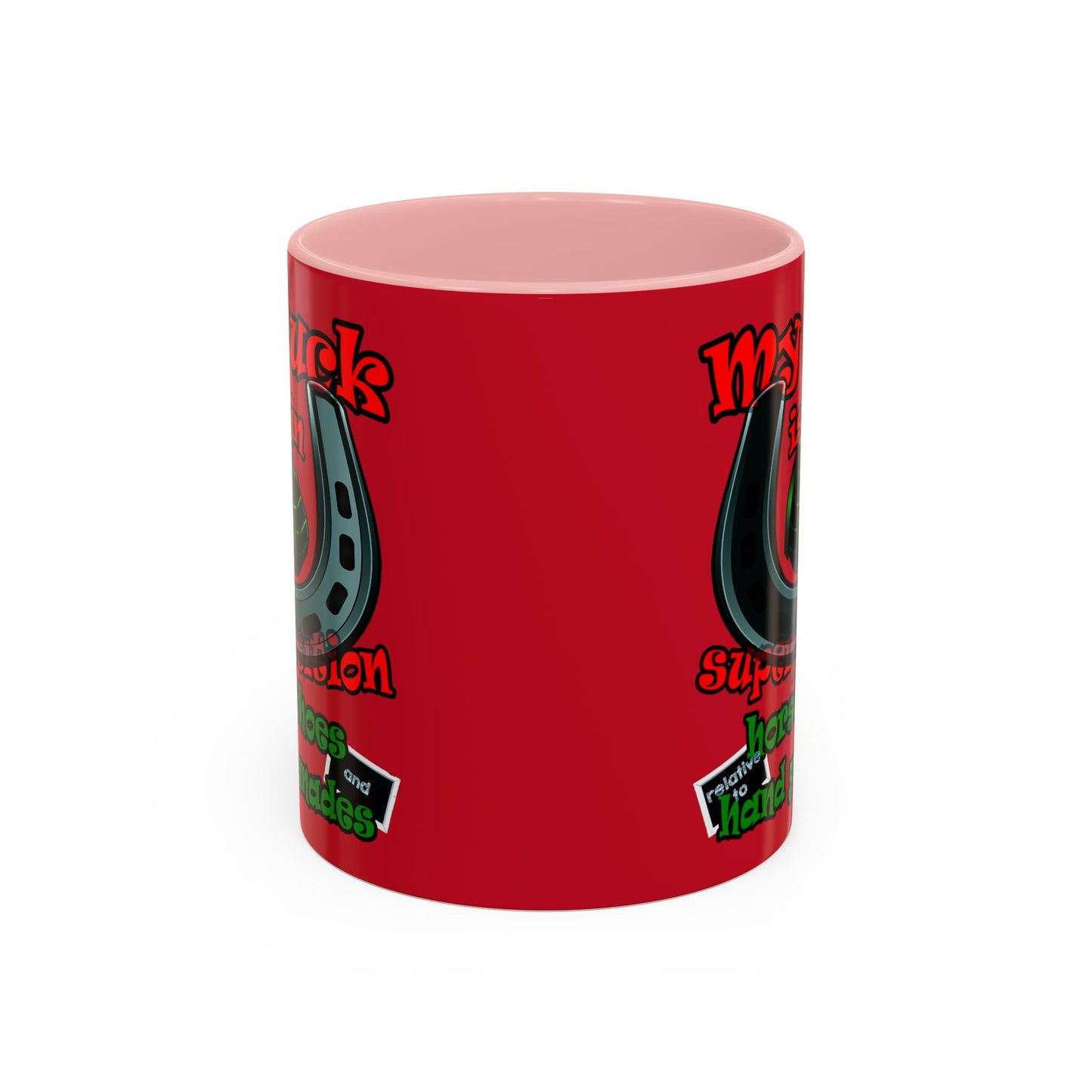 my luck - Accent Mug (dark red)