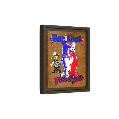 tag that - framed canvas art (brown papyrus)
