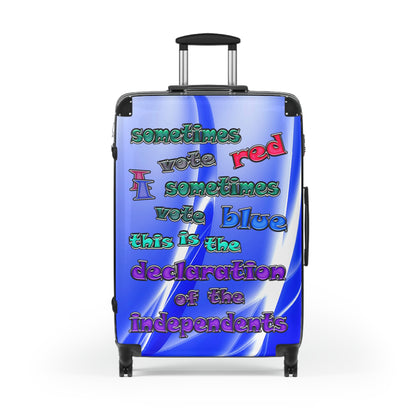 declaration of the independents - Suitcase (blue-white wave)