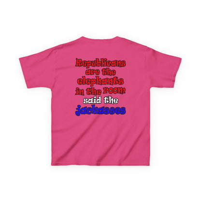 donkeys and elephants - Kids Heavy Cotton™ Tee